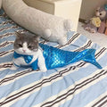 The "Purr-maid" Sparkle Bikini & Tail Set – Hilarious Mermaid Costume for Cats