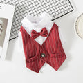Pet Clothes Dog Shirt Dog Tuxedo Bow Tie Shirt for Boy Dog Wedding Party Bulldog Pug Puppy Costume Pet Teddy Summer Thin Outfits
