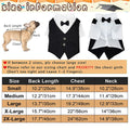 Pet Clothes Dog Shirt Dog Tuxedo Bow Tie Shirt for Boy Dog Wedding Party Bulldog Pug Puppy Costume Pet Teddy Summer Thin Outfits