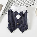 Pet Clothes Dog Shirt Dog Tuxedo Bow Tie Shirt for Boy Dog Wedding Party Bulldog Pug Puppy Costume Pet Teddy Summer Thin Outfits
