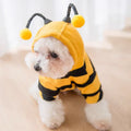 The "Busy Bee" Dog Hoodie – Soft Plush Costume for Small & Medium Pups